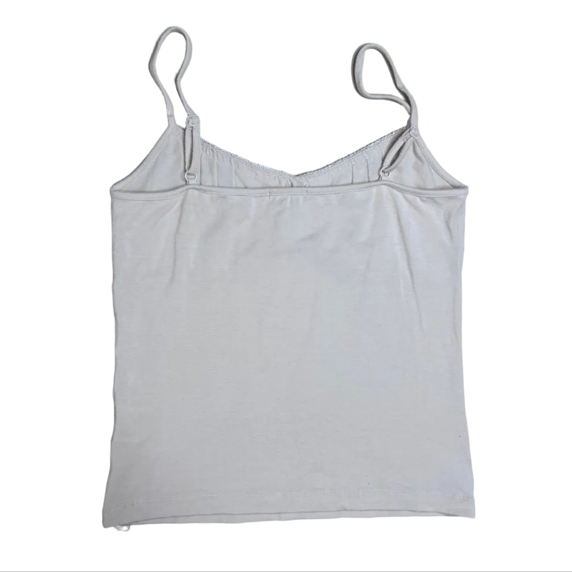 Vintage white cotton Y2K ef-dé Top with Lace 