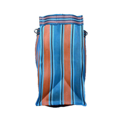 Secondhand orange and blue striped Puebco Bag 