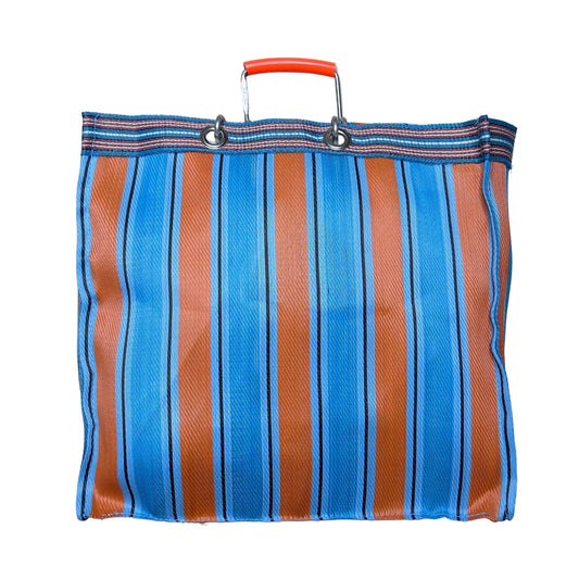 Secondhand orange and blue striped Puebco Bag 