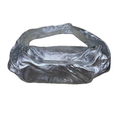 Secondhand silver leather Mango Bag 