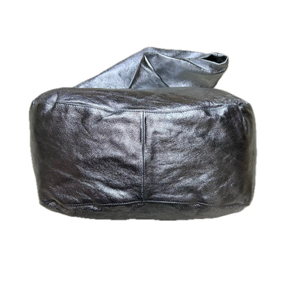 Secondhand silver leather Mango Bag 