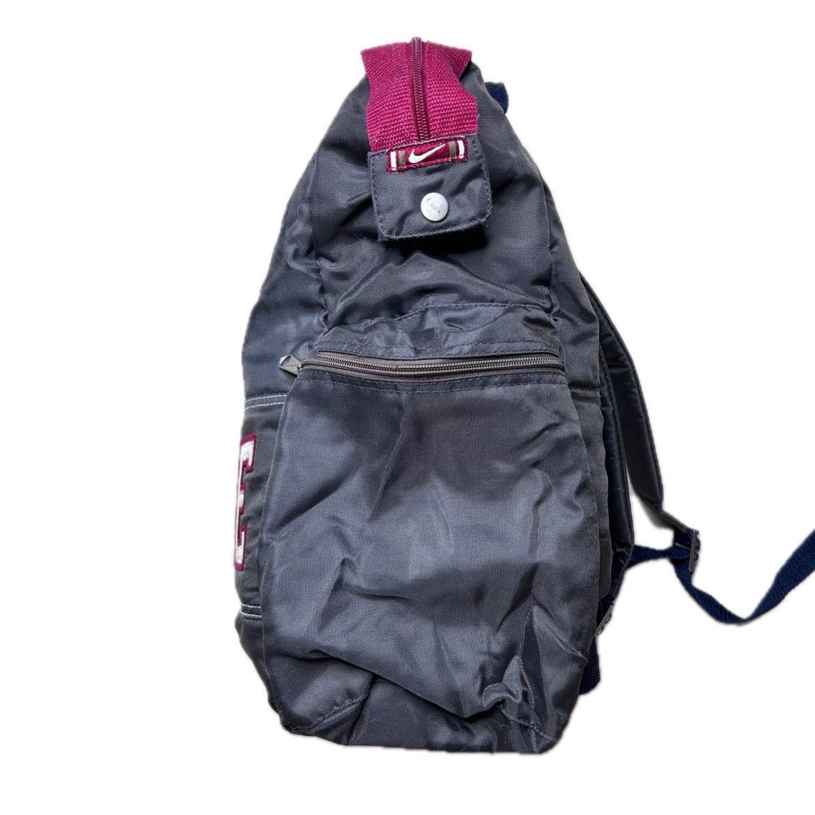 Vintage grey, red and blue nylon Nike Backpack 
