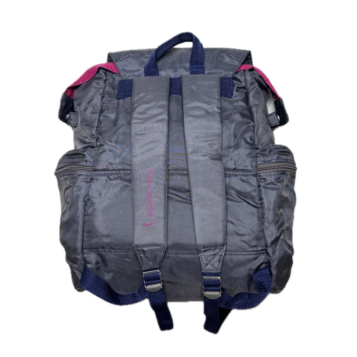 Vintage grey, red and blue nylon Nike Backpack 