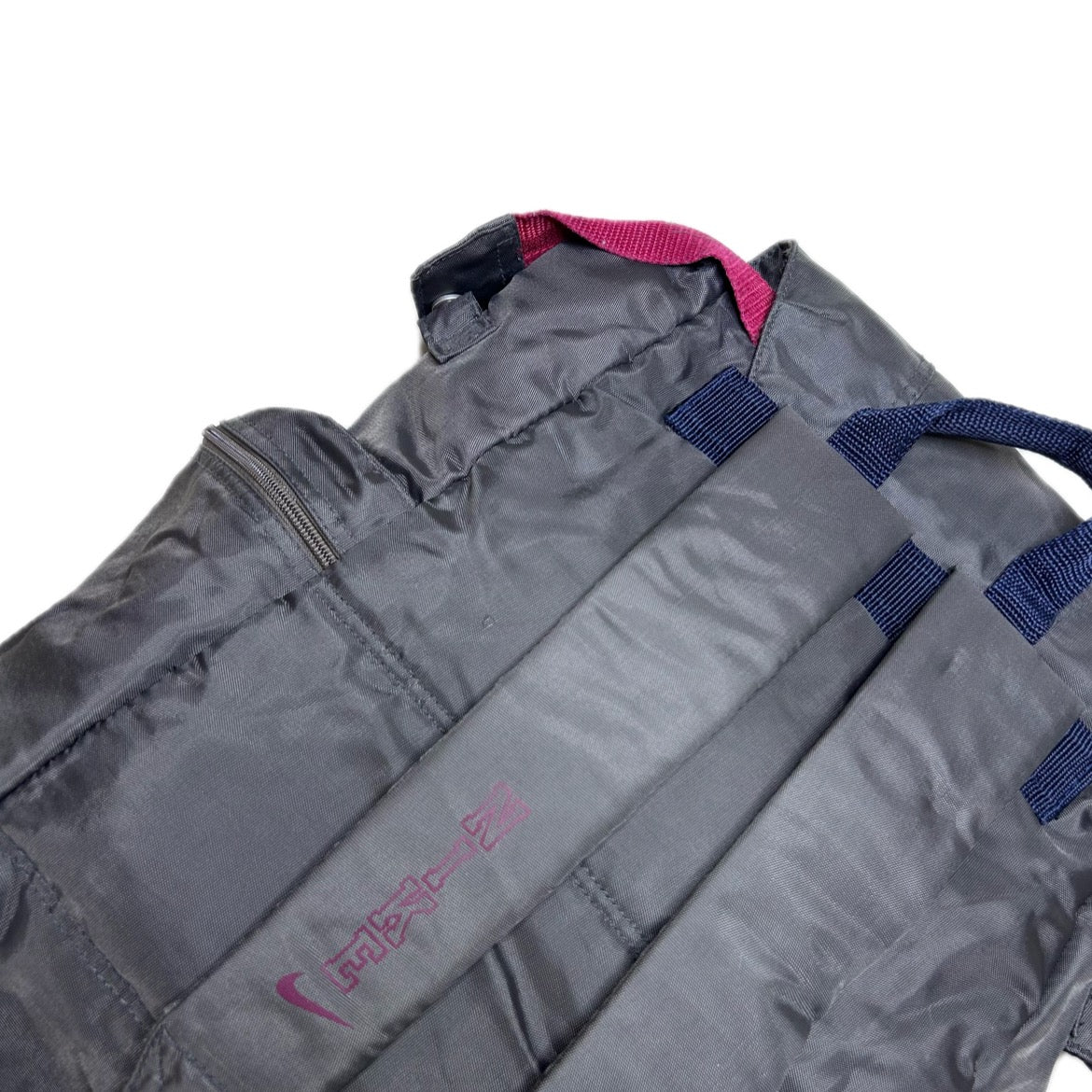 Vintage grey, red and blue nylon Nike Backpack 
