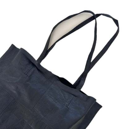 Secondhand black leather YAS Shopper 