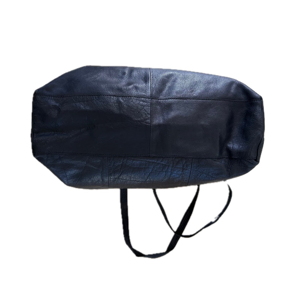 Secondhand black leather YAS Shopper 
