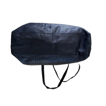 Secondhand black leather YAS Shopper 