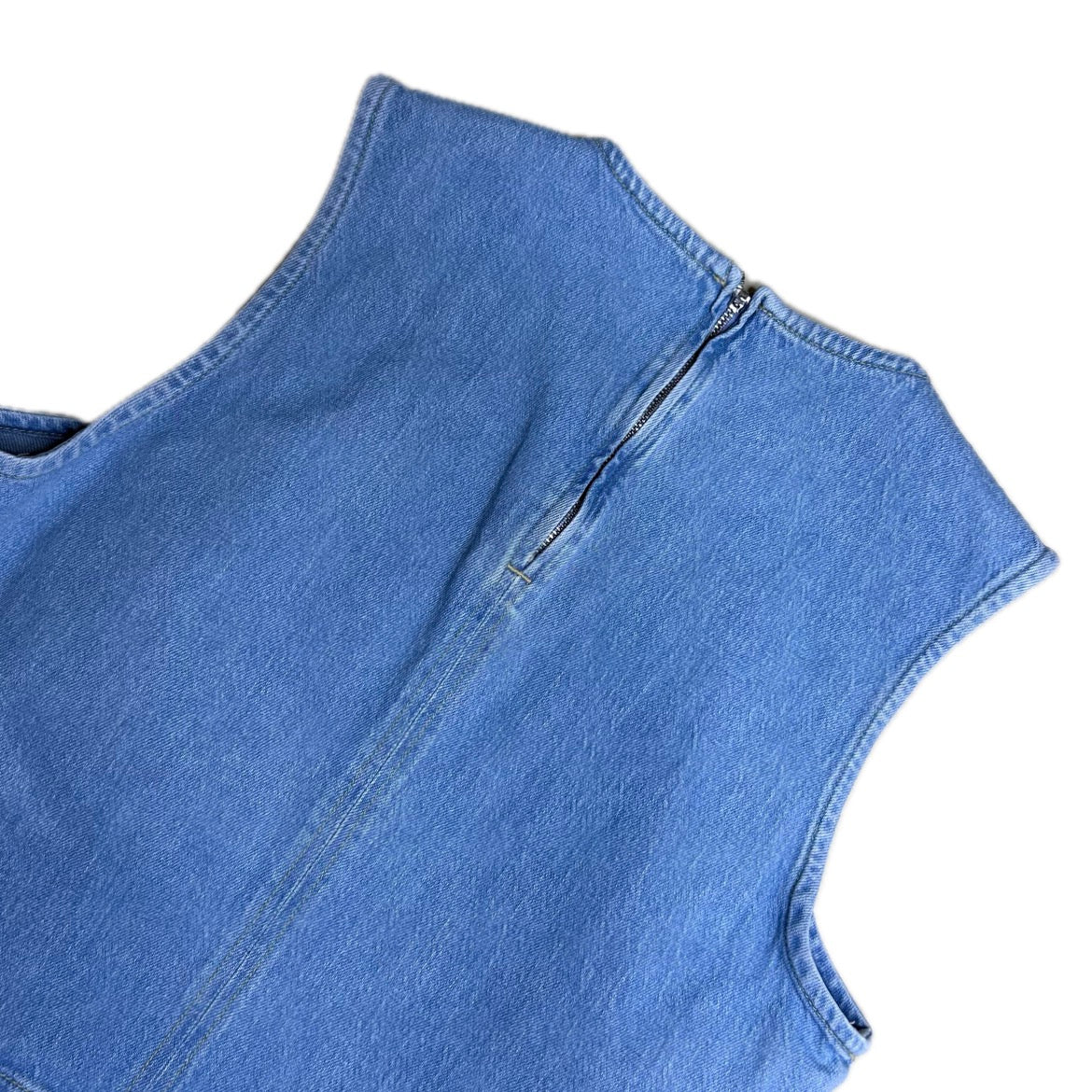 Secondhand blue cotton MSCH Copenhagen denim Top 
