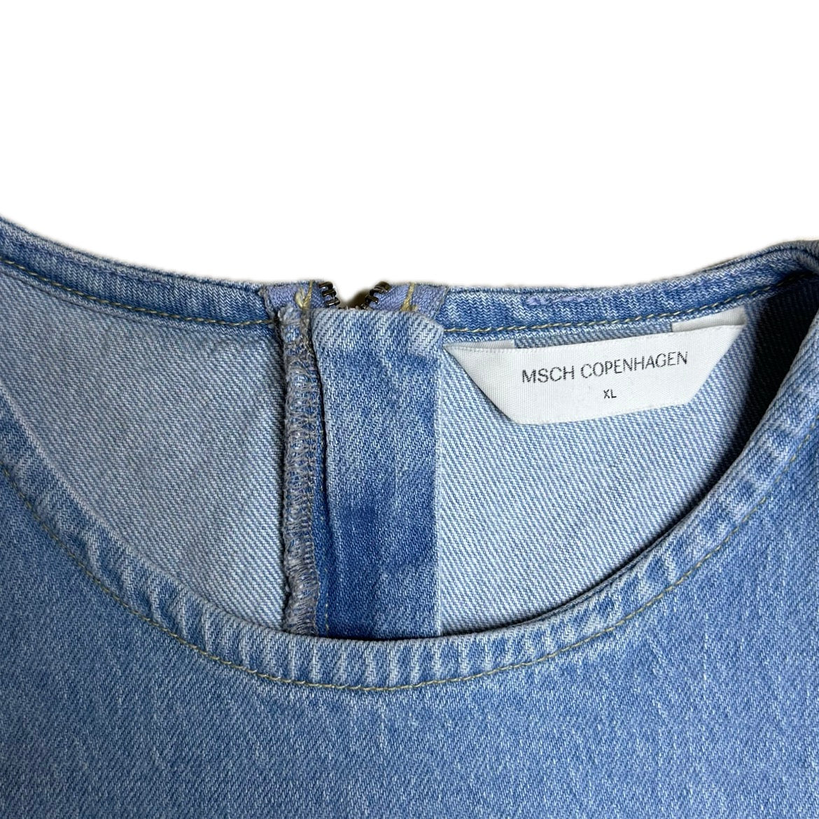 Secondhand blue cotton MSCH Copenhagen denim Top 