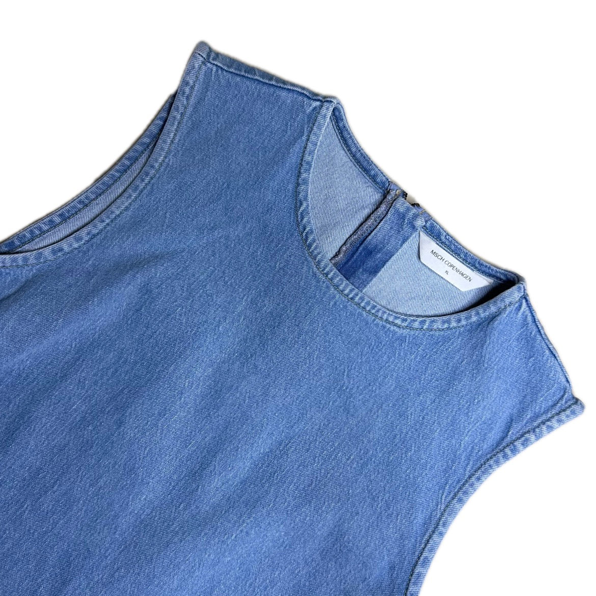 Secondhand blue cotton MSCH Copenhagen denim Top 