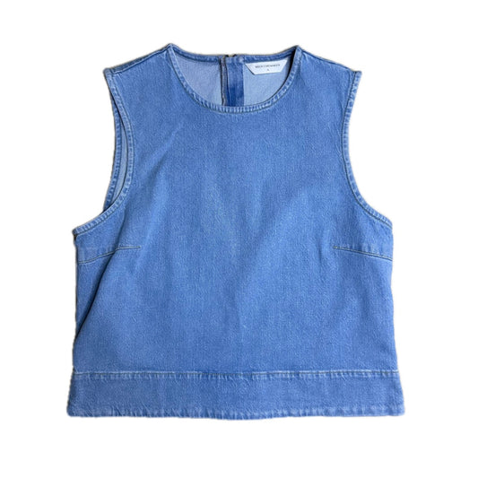 Secondhand blue cotton MSCH Copenhagen denim Top 