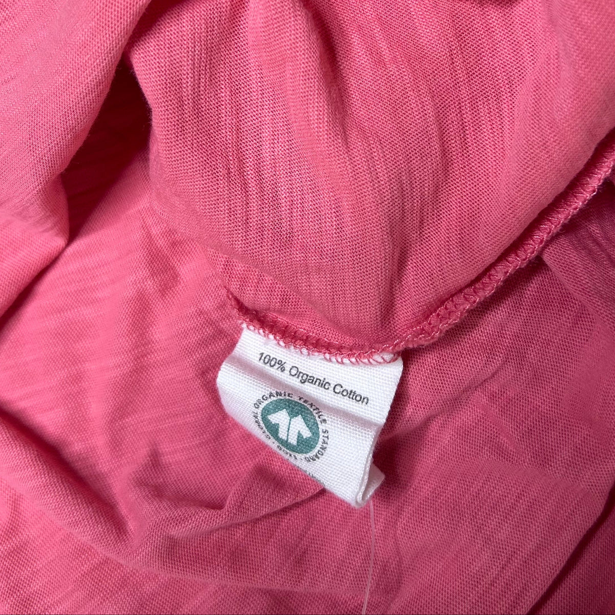 Secondhand coral cotton Collectif Mon Amour 3/4-Sleeve Shirt 