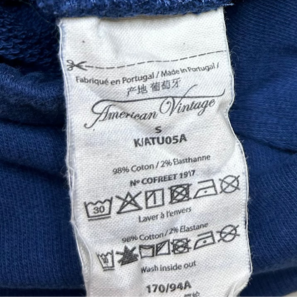 Secondhand dark blue cotton American Vintage Capri Sweatpants