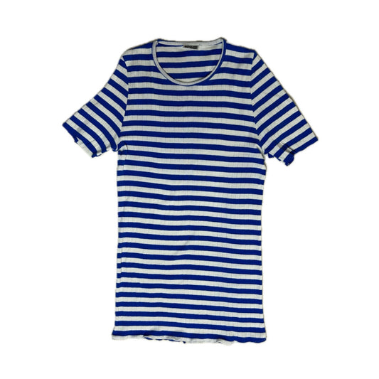 Secondhand blue and white striped cotton Mads Norgaard T-Shirt