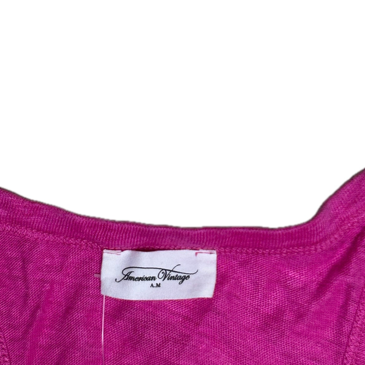 Secondhand pink linen American Vintage Top with Racerback 