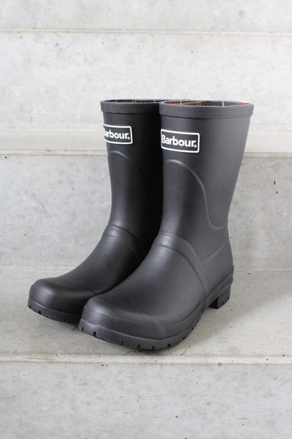 Secondhand black Barbour Banbury Wellington Rain Boots