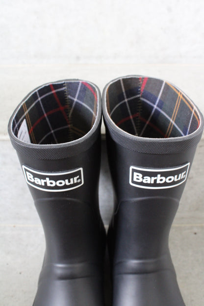 Secondhand black Barbour Banbury Wellington Rain Boots