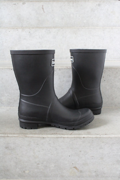 Secondhand black Barbour Banbury Wellington Rain Boots
